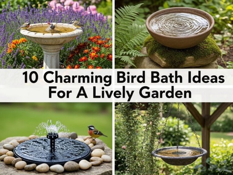Charming Bird Bath Ideas For A Lively Garden