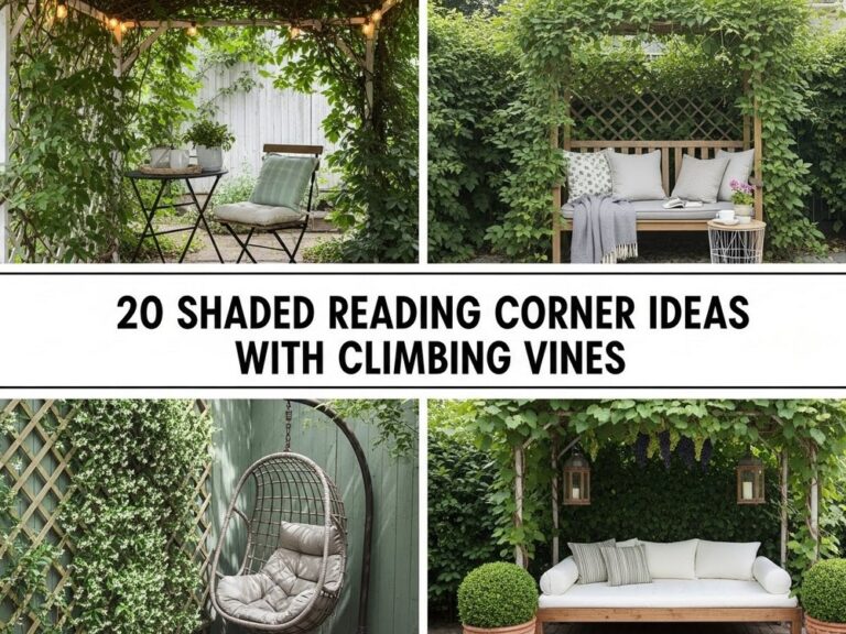 Shaded Reading Corner Ideas With Climbing Vines