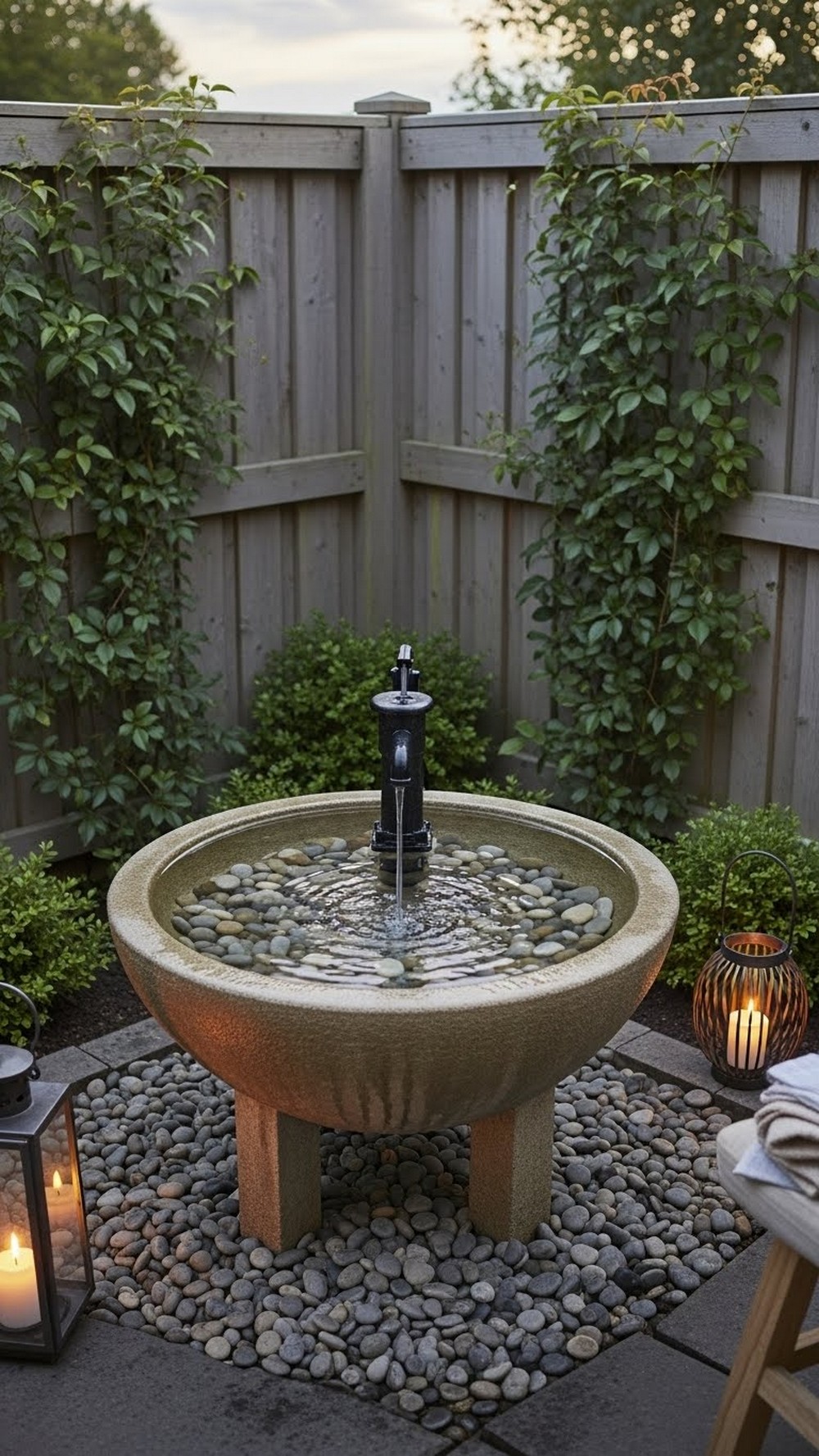 Compact Corner Bowl Fountain