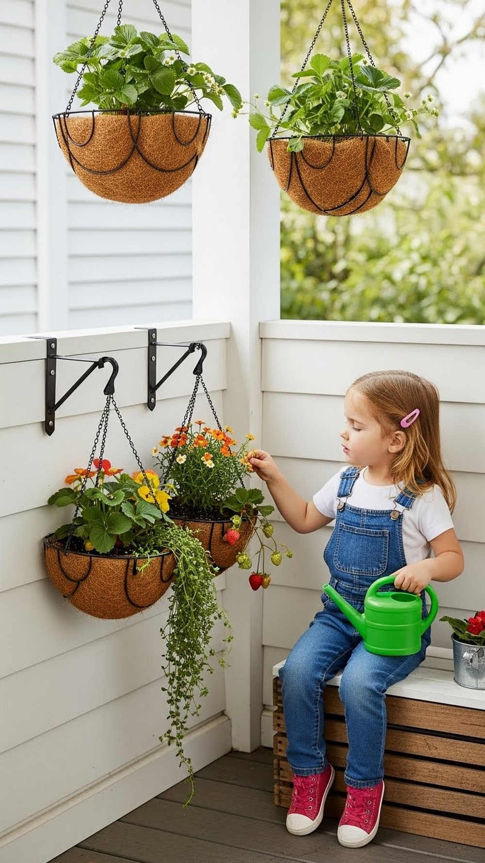 Kid-Friendly Low Hanging Basket Zone