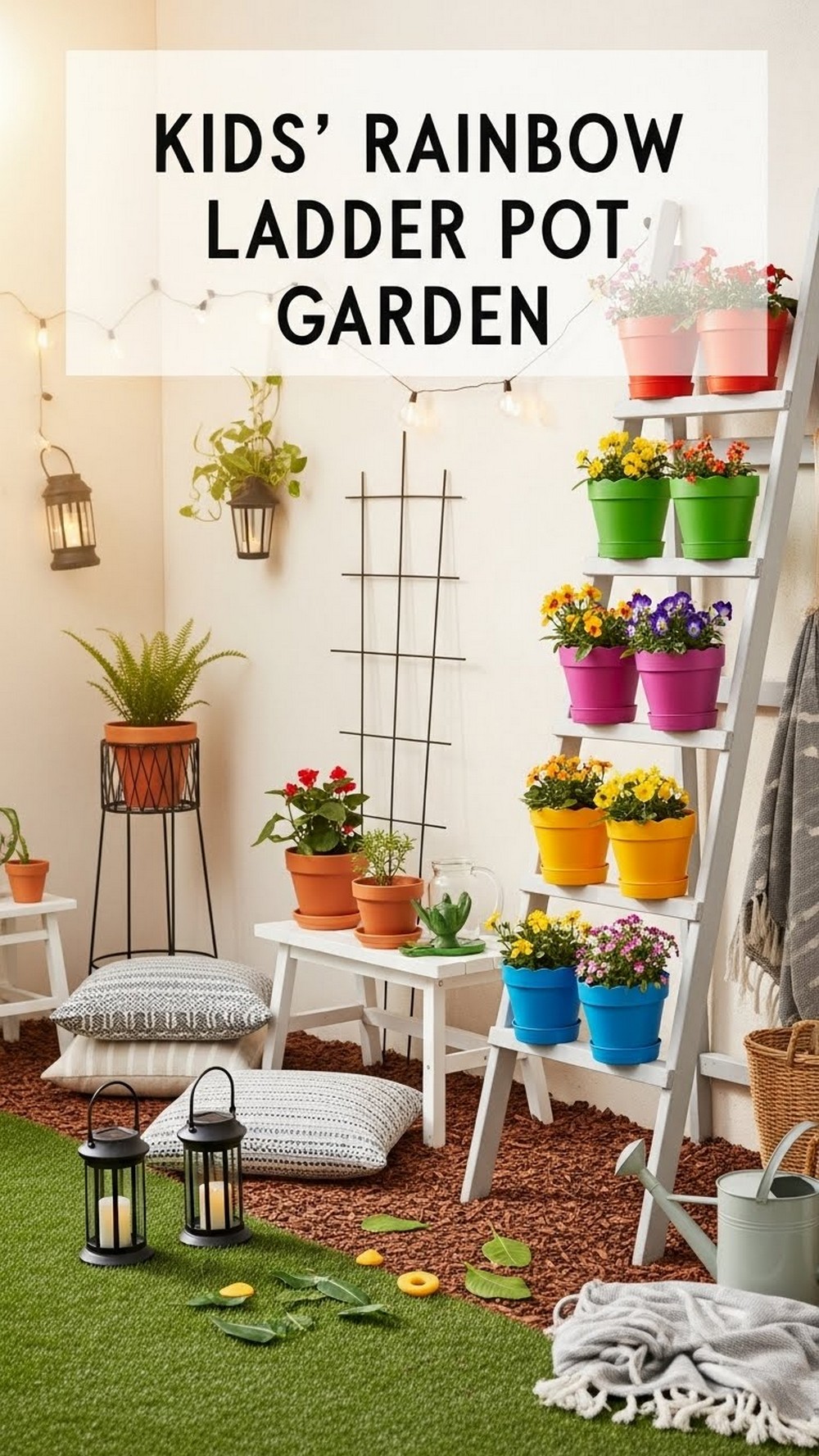 Kids’ Rainbow Ladder Pot Garden