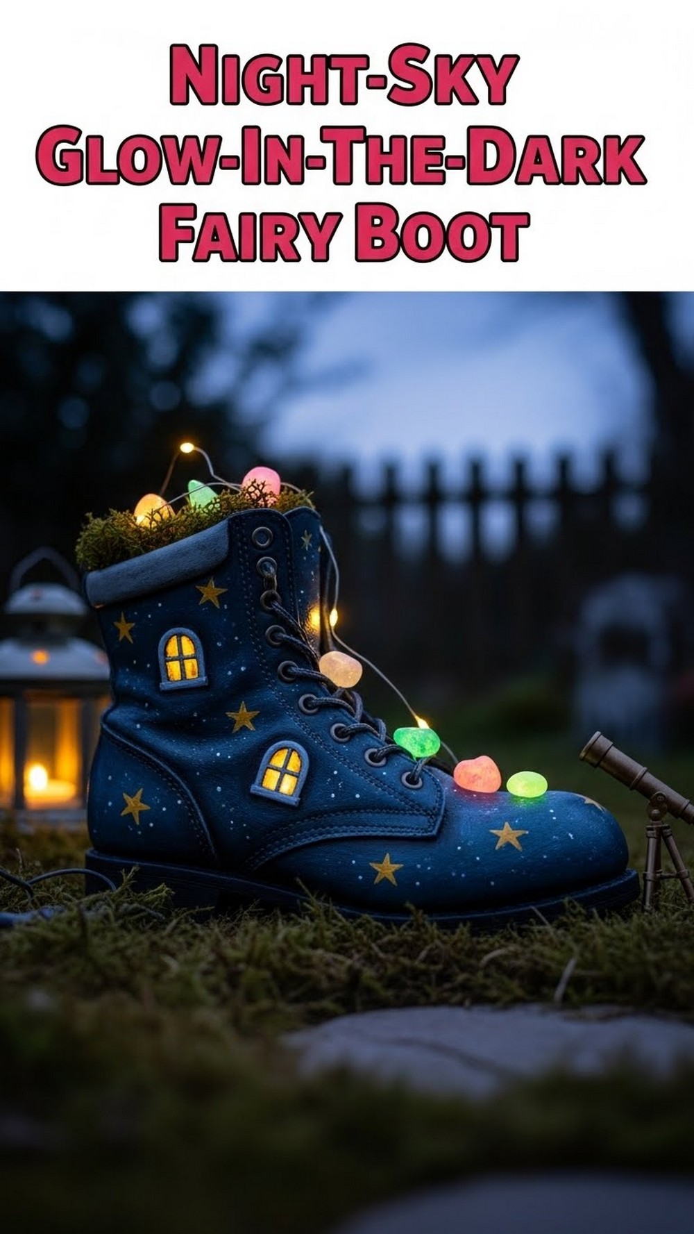 Night-Sky Glow-In-The-Dark Fairy Boot