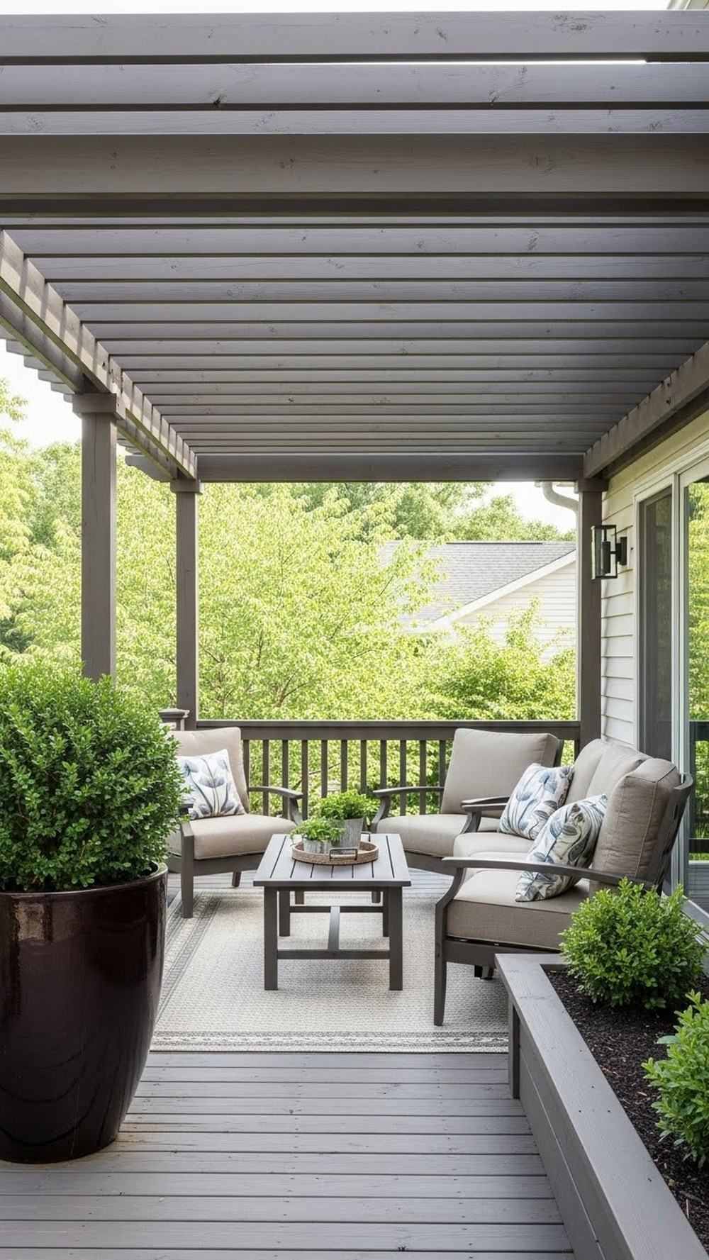 Pergola Shade Nook On A Deck
