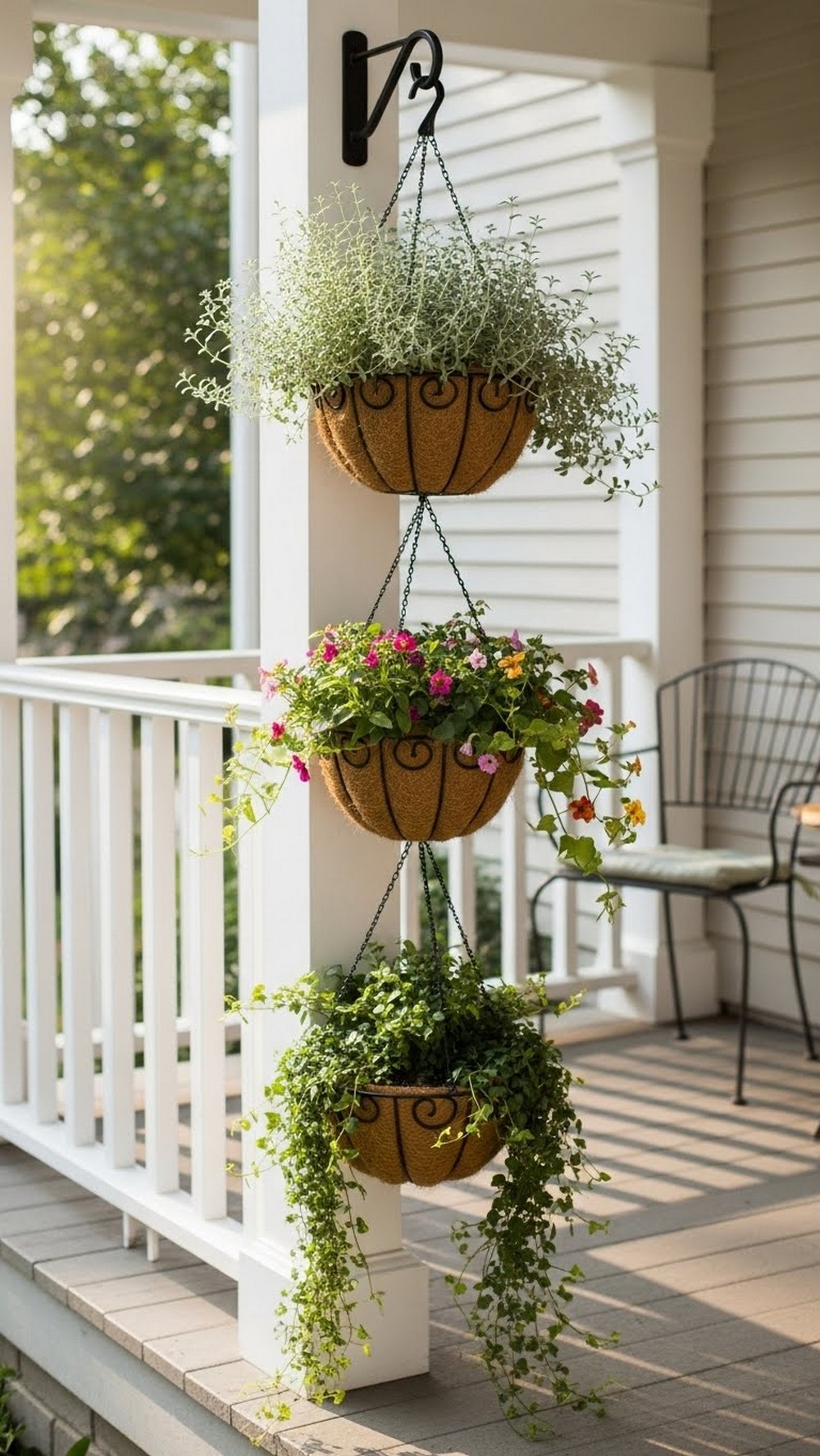 Rail-Hugging Corner Hanging Trio