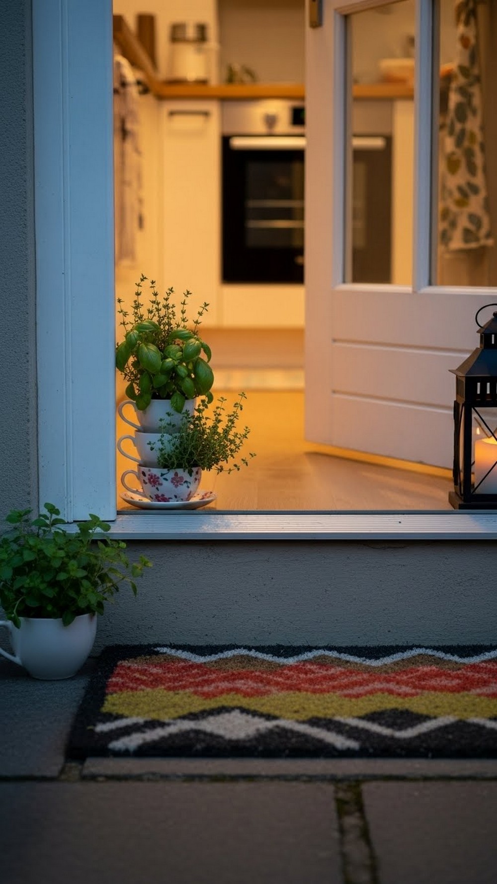 Scented Kitchen Doorstep Teacup Herb Tower