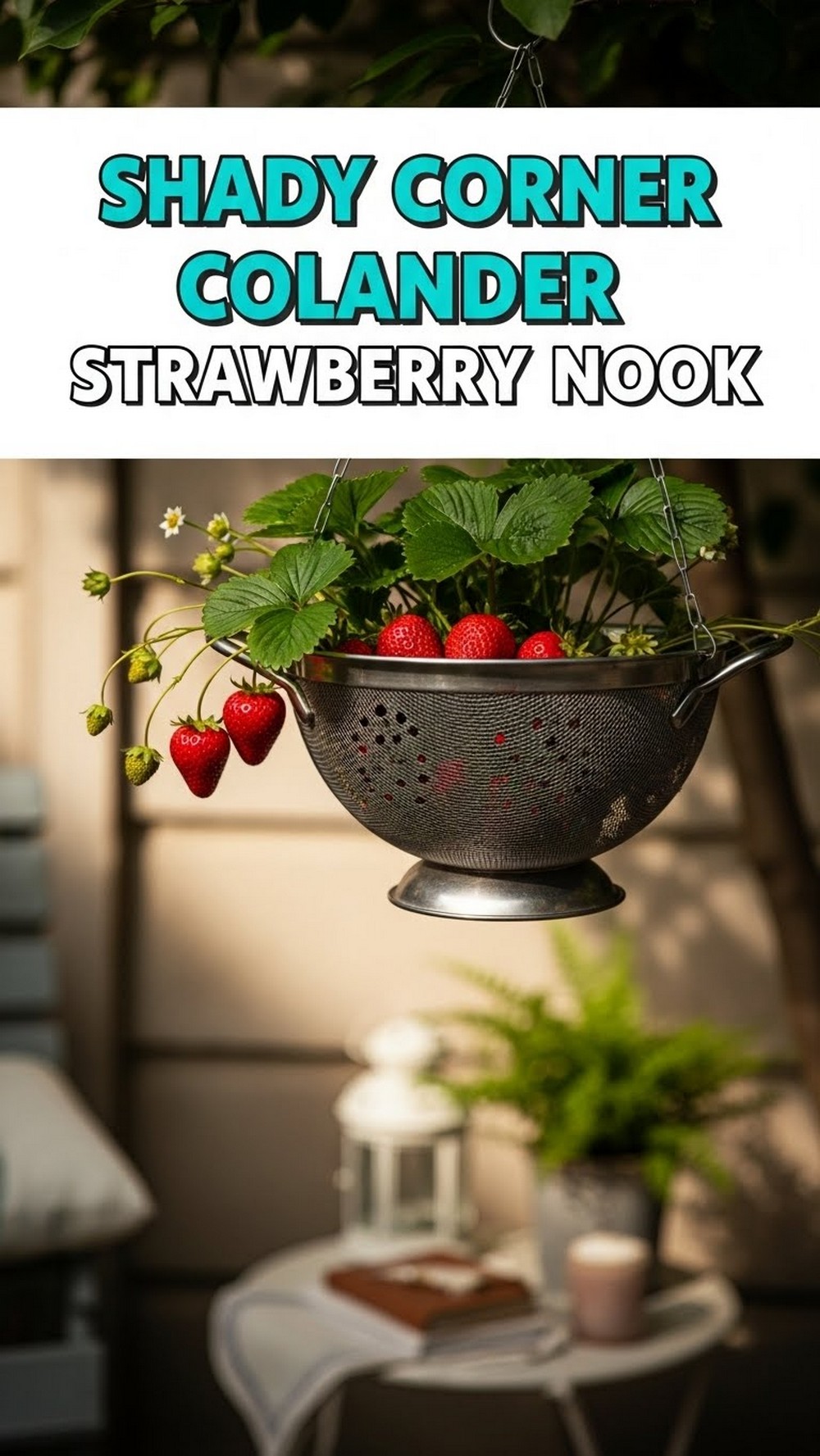 Shady Corner Colander Strawberry Nook