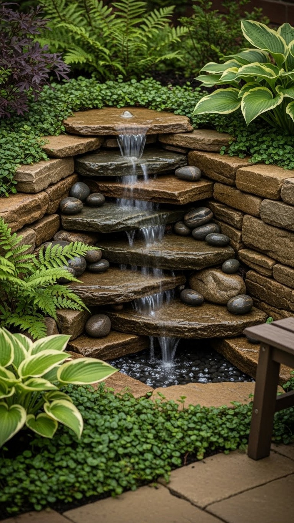 Stepped Rock Cascade Fountain