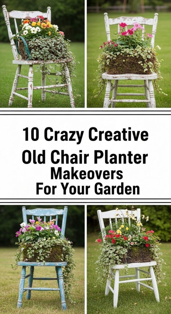Crazy Creative Old Chair Planter Makeovers For Your Garden