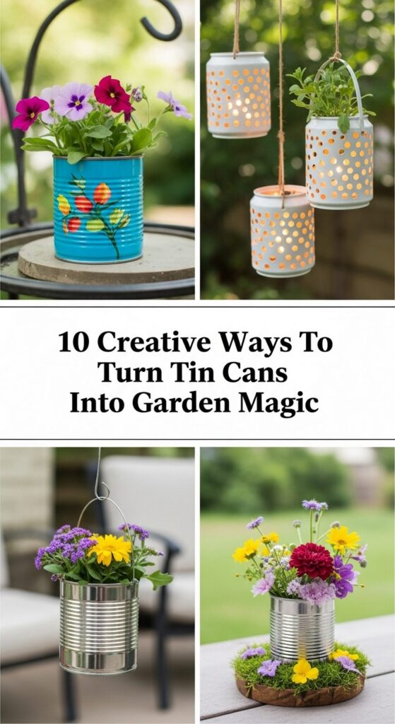 Creative Ways To Turn Tin Cans Into Garden Magic