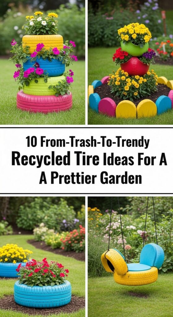 From-Trash-To-Trendy Recycled Tire Ideas For A Prettier Garden
