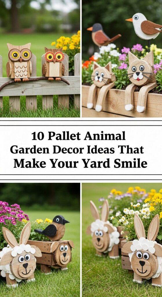 Pallet Animal Garden Decor Ideas That Make Your Yard Smile