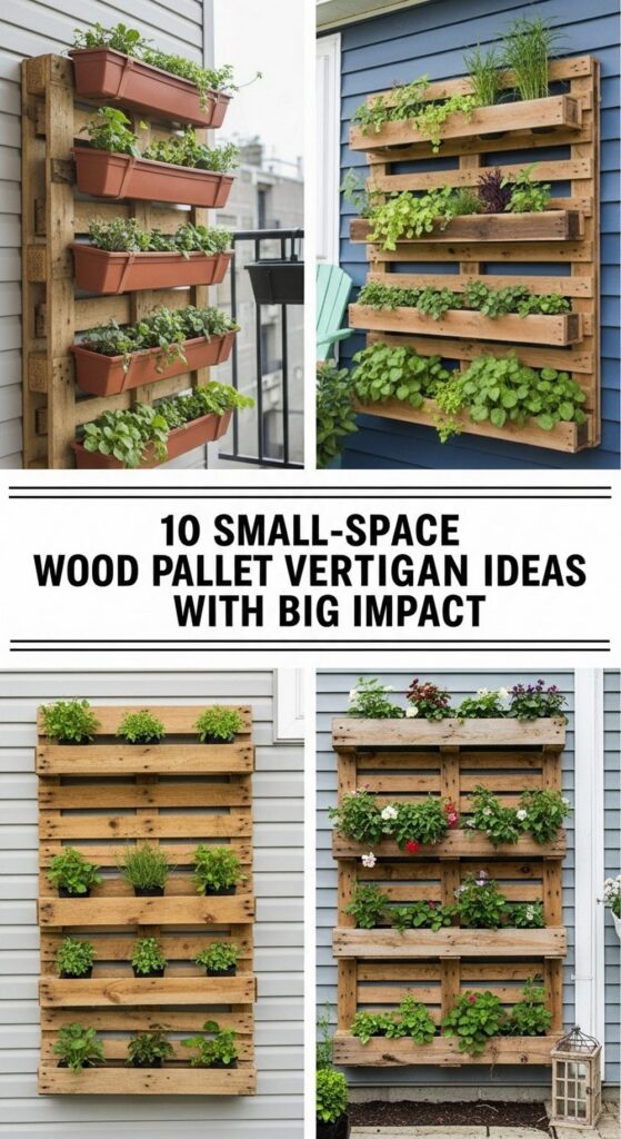 Small-Space Wood Pallet Vertical Garden Ideas With Big Impact