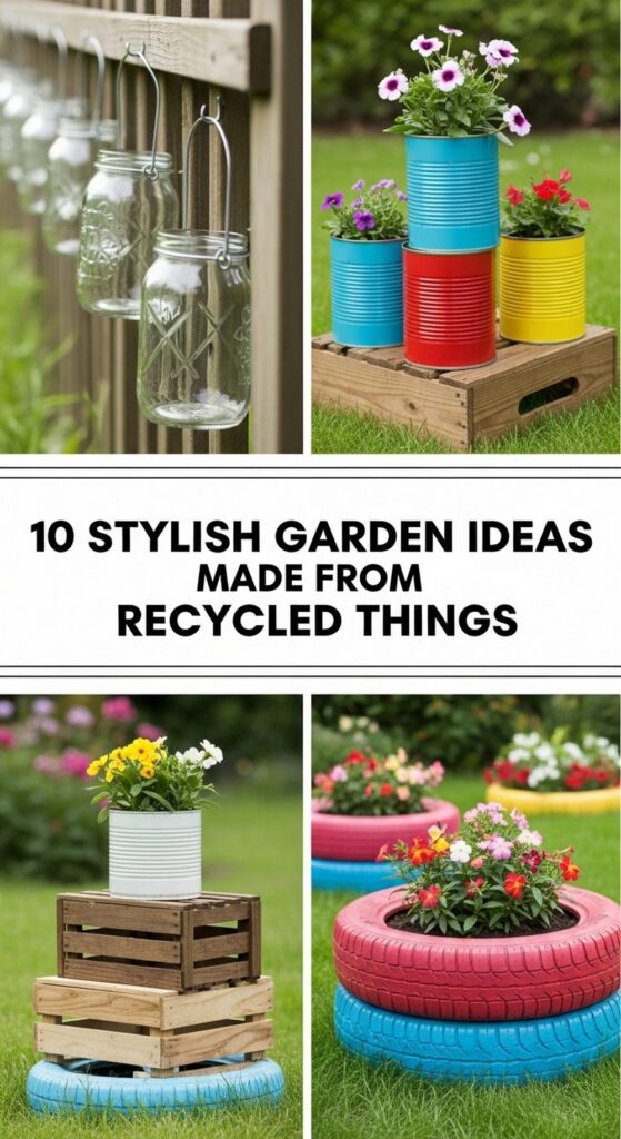 Stylish Garden Ideas Made From Recycled Things