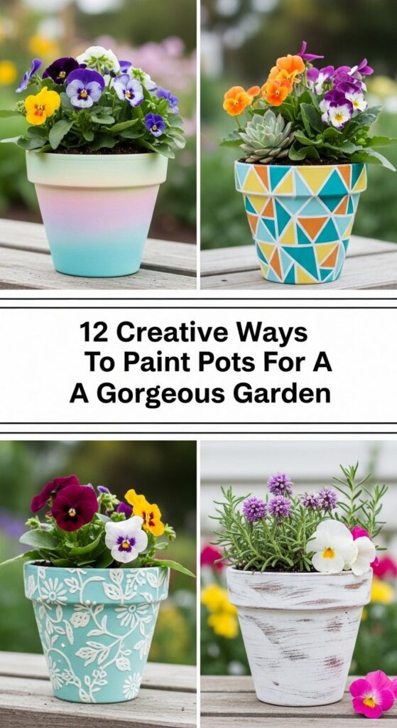 Creative Ways To Paint Pots For A Gorgeous Garden