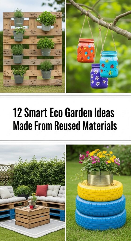 Smart Eco Garden Ideas Made From Reused Materials