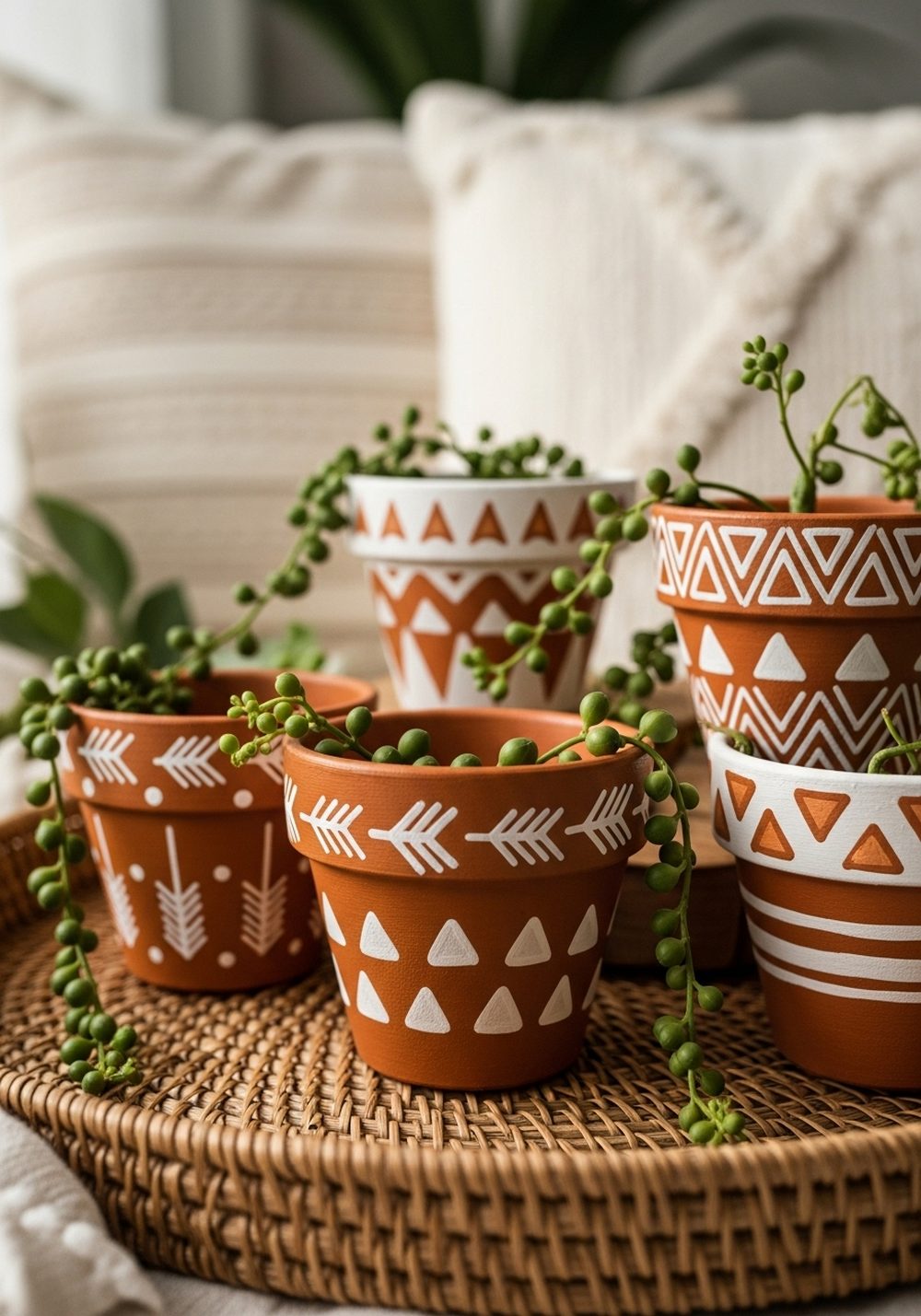Boho Patterned Mini Pots