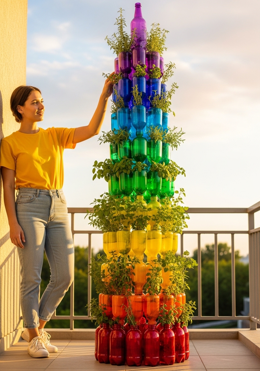 Color-Coordinated Herb Rainbow