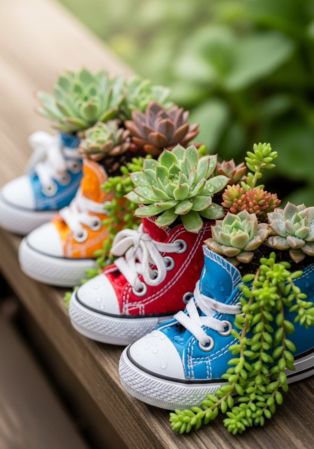 Colorful Sneaker Succulent Planters