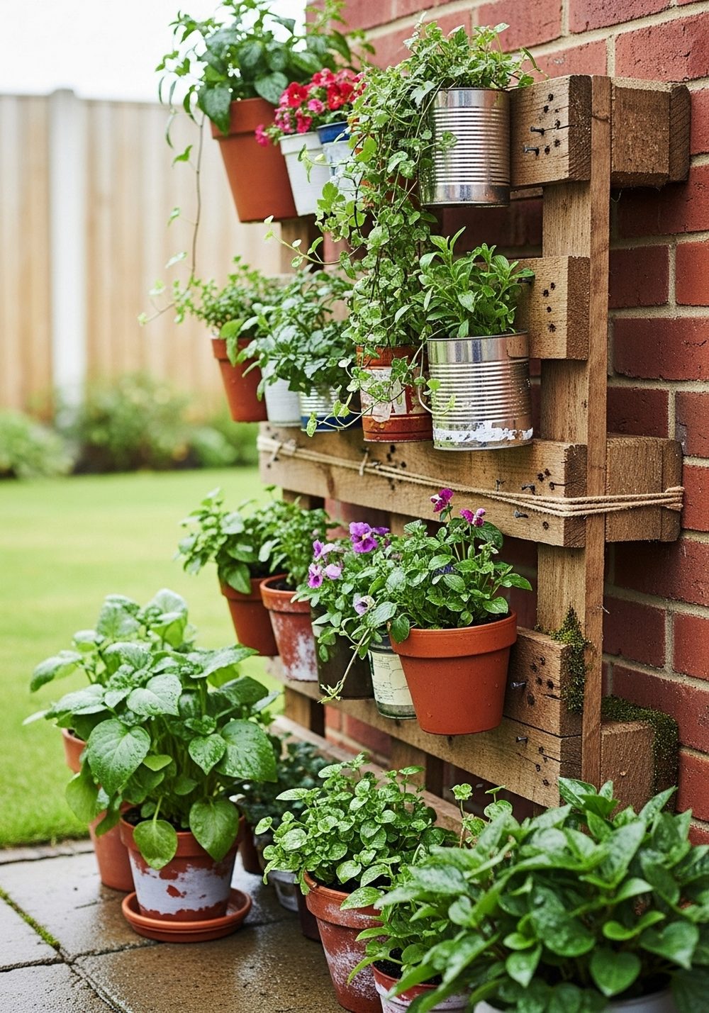 Create A Vertical Pallet Garden Wall