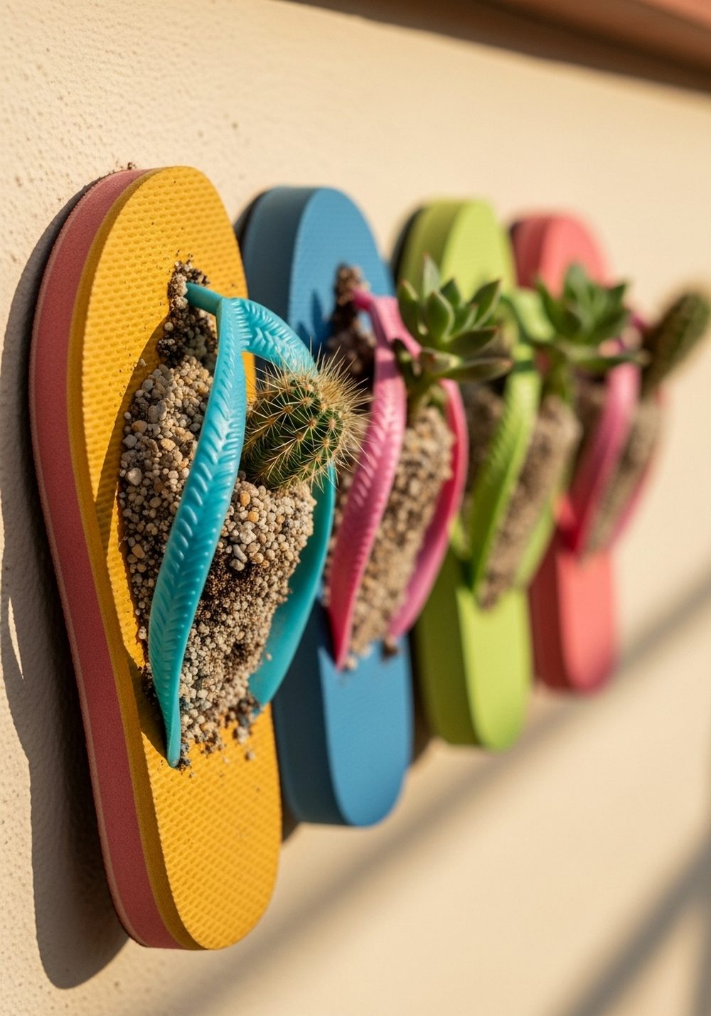 Flip-Flop Mini Cactus Row