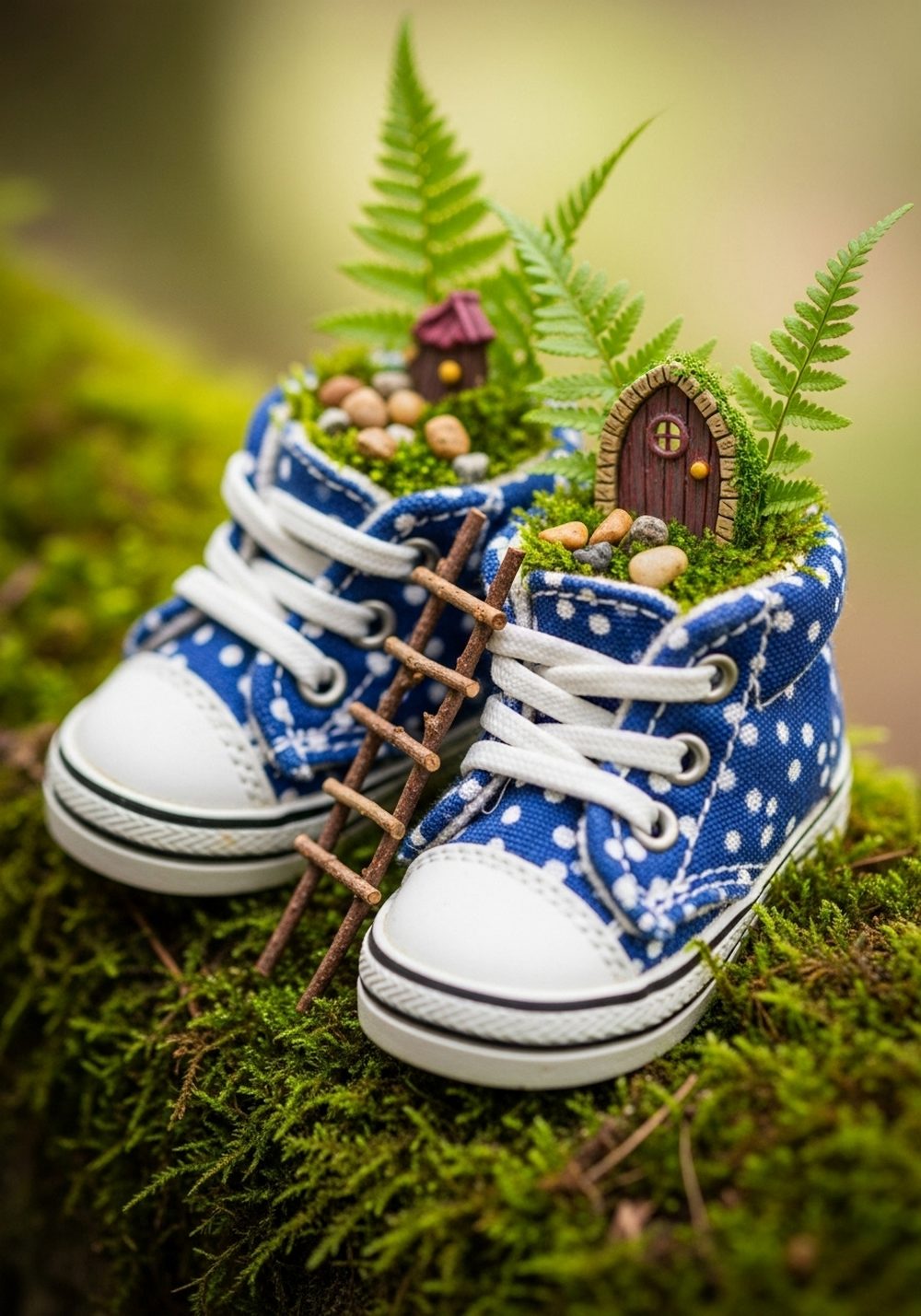 Kids’ Outgrown Shoes Fairy Garden