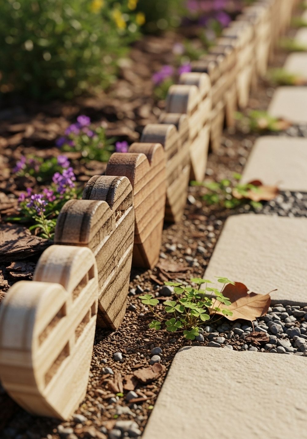 Line The Path With Stacked Mini Pallet Hearts
