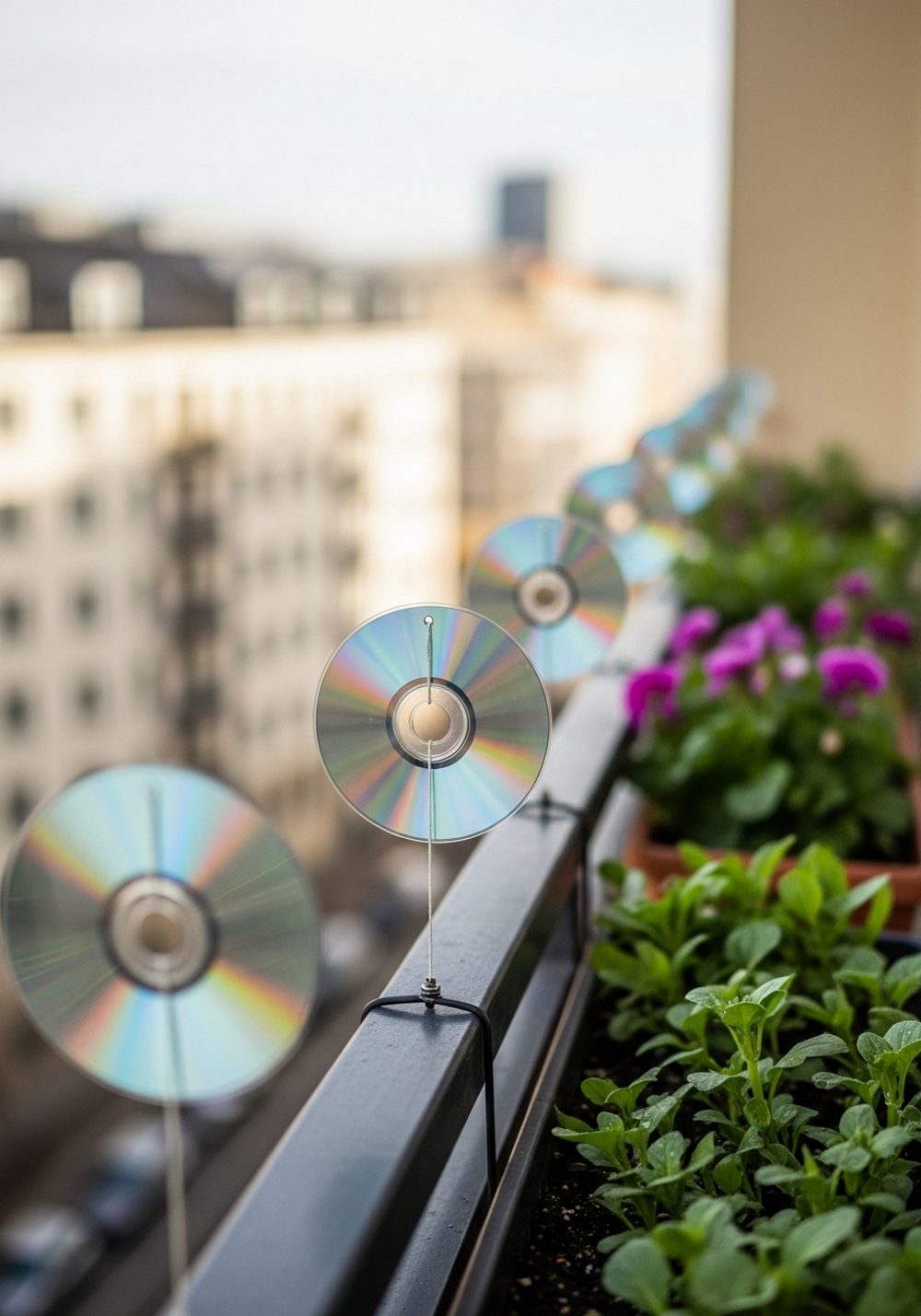 Mini CD Rail Spinners For Balconies
