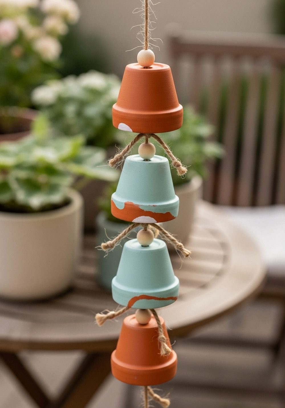 Mini Terracotta Pot Bell Chime