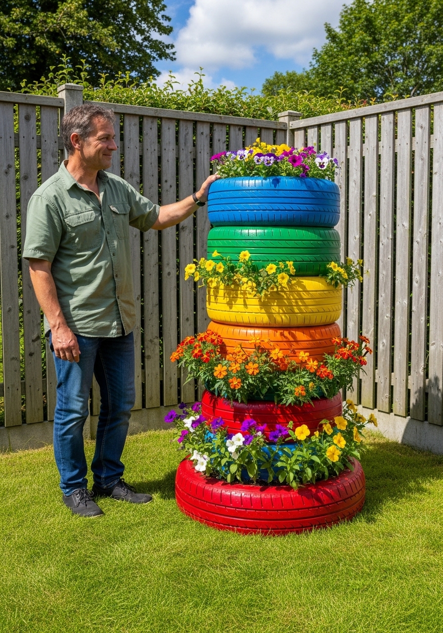 Rainbow Corner Tire Tower