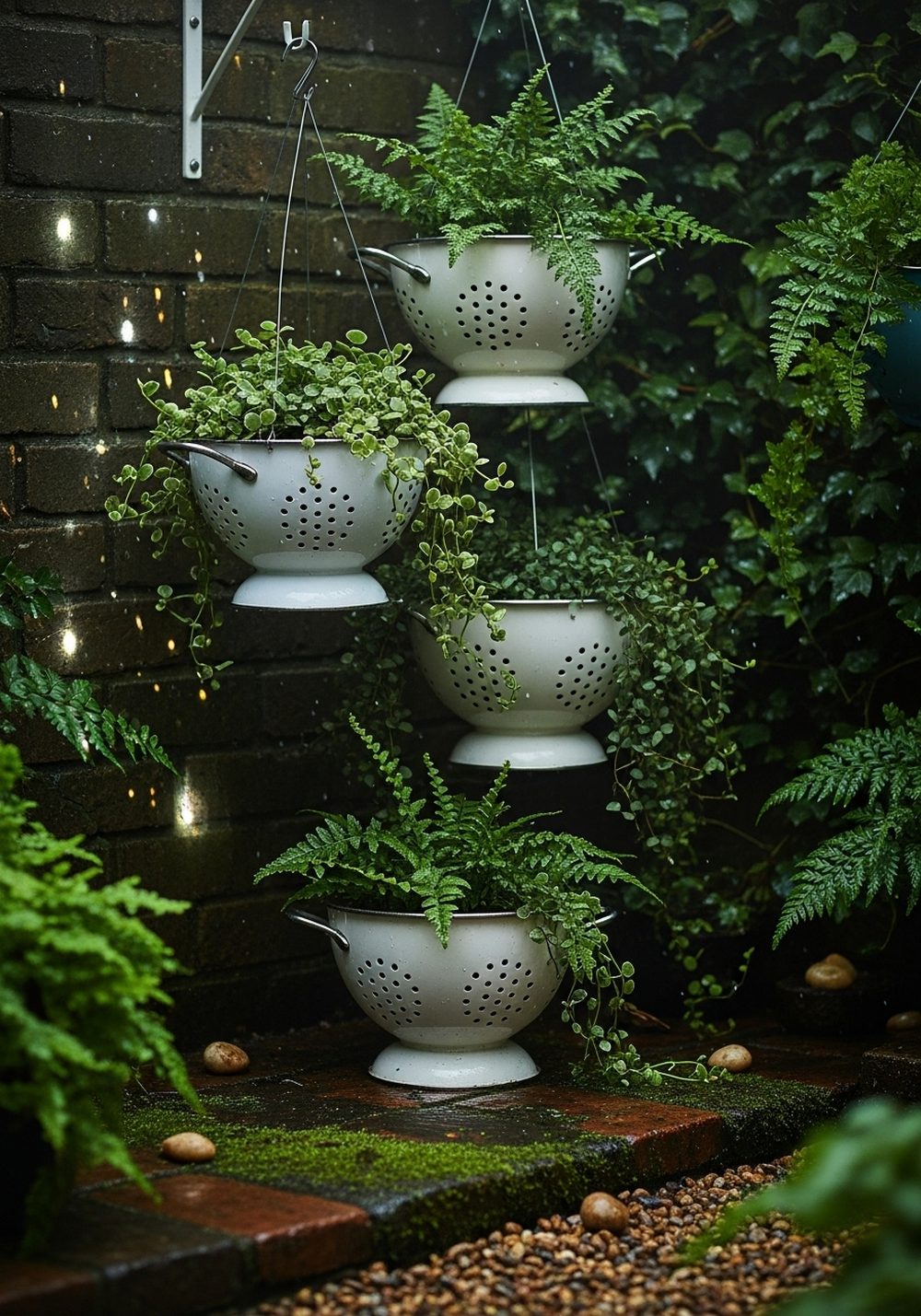 Shady Corner Fern Colander Cluster