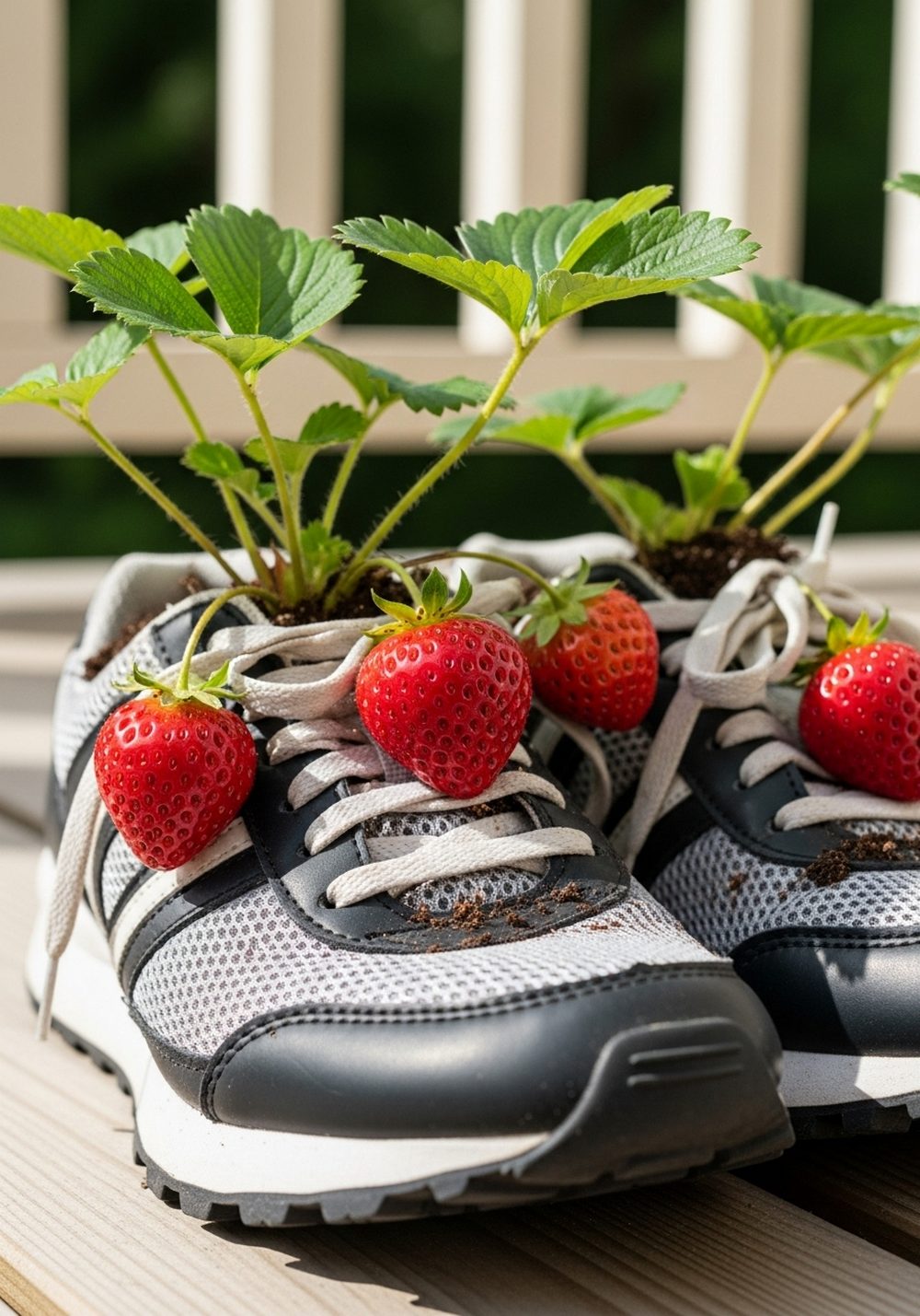 Sporty Trainer Strawberry Pots