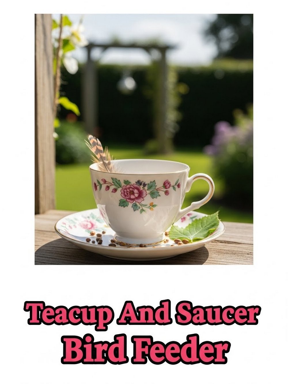 Teacup And Saucer Bird Feeder