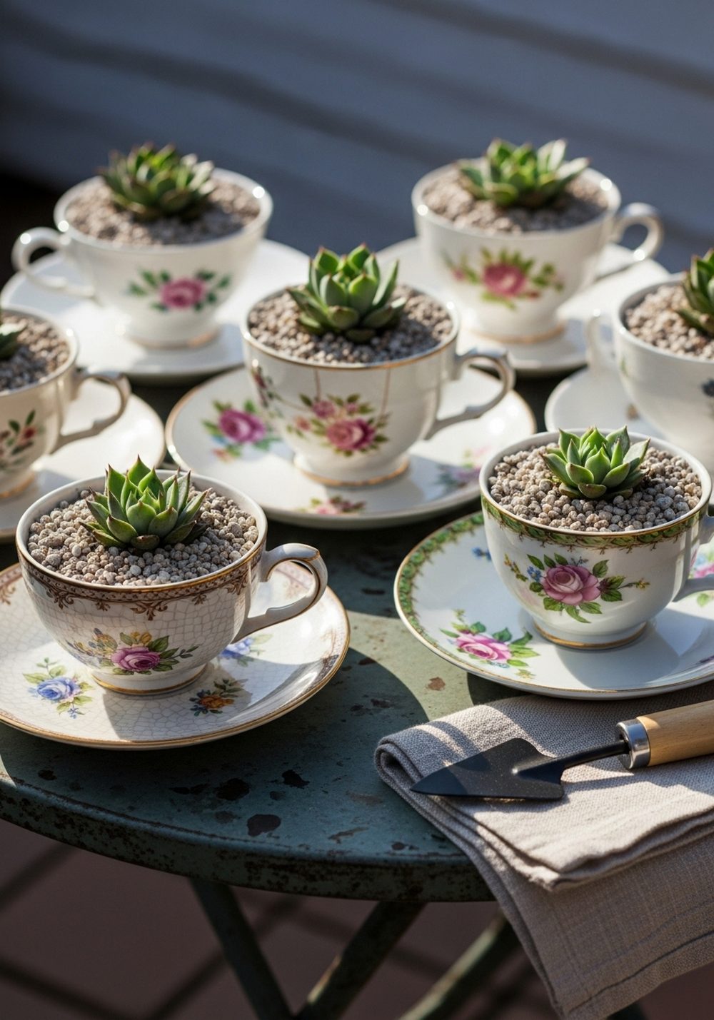 Teacup And Saucer Mini Succulent Display