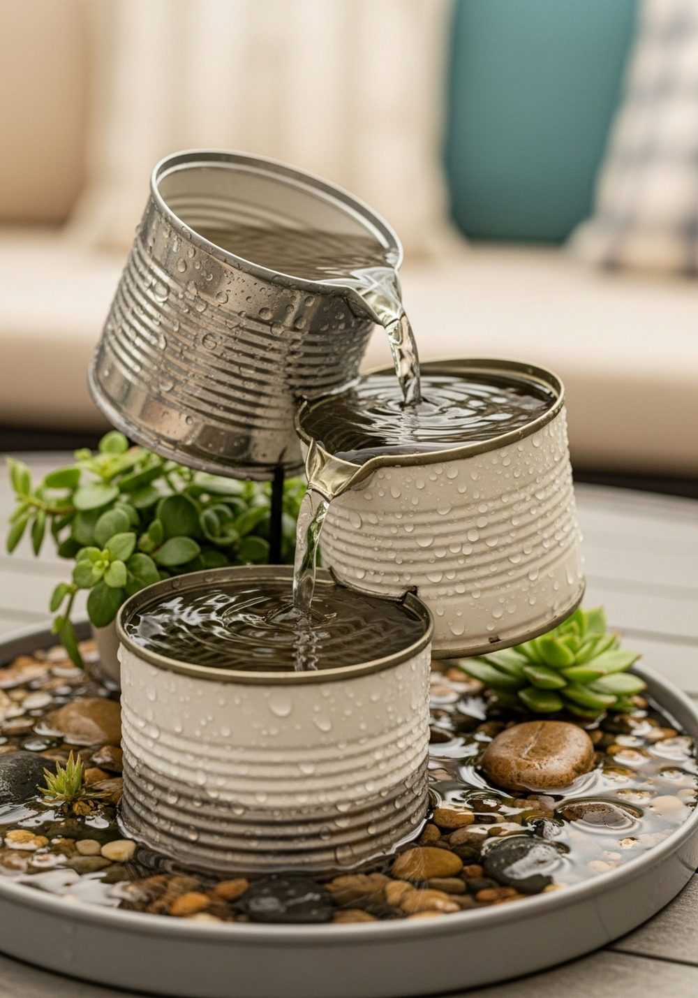 Tin Can Mini Water Feature