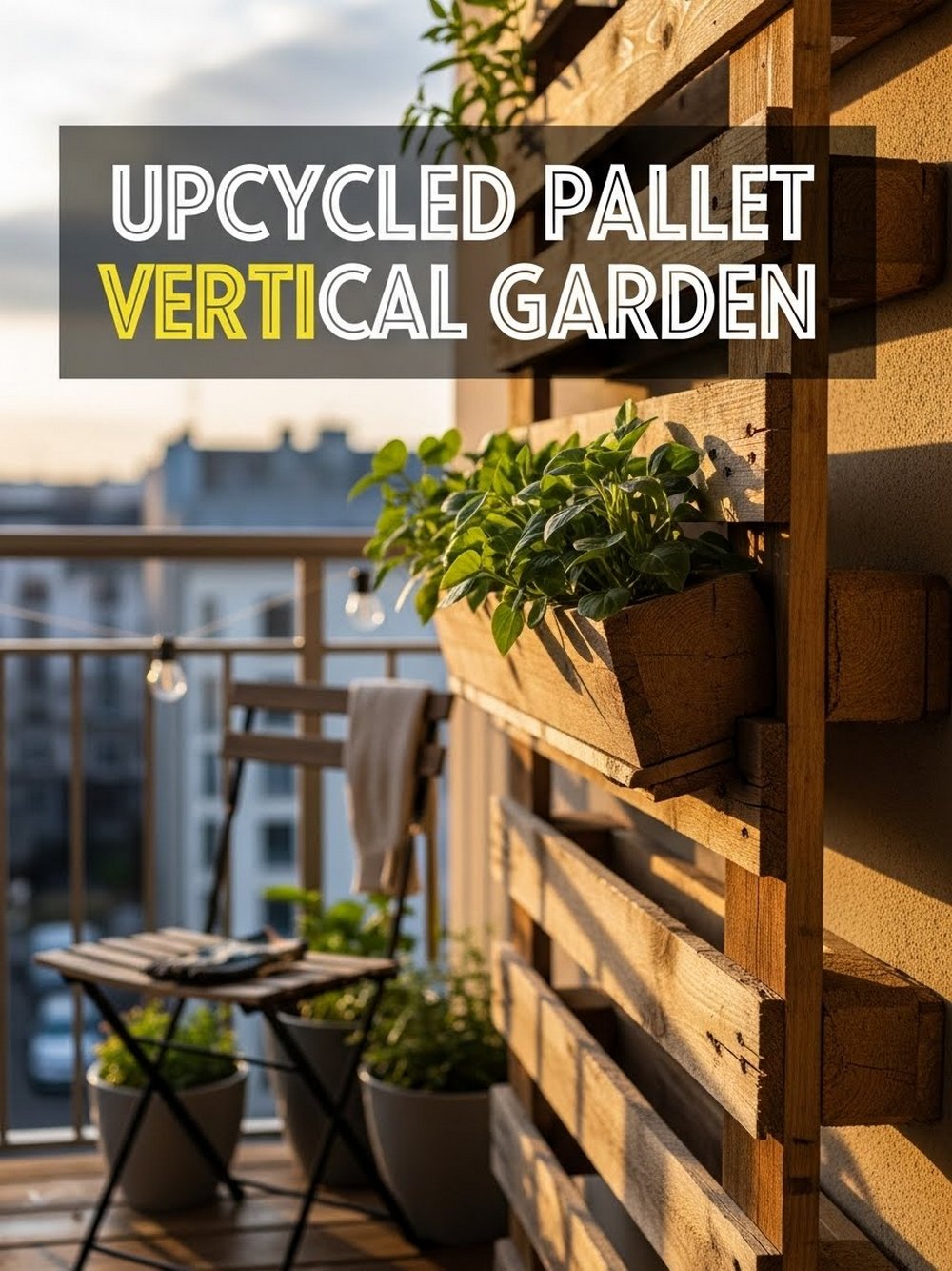 Upcycled Pallet Vertical Garden