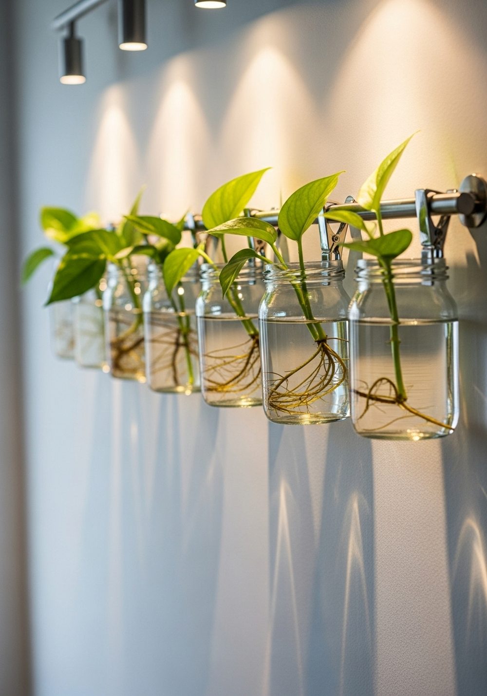 Wall-Mounted Rail Of Jar Propagations
