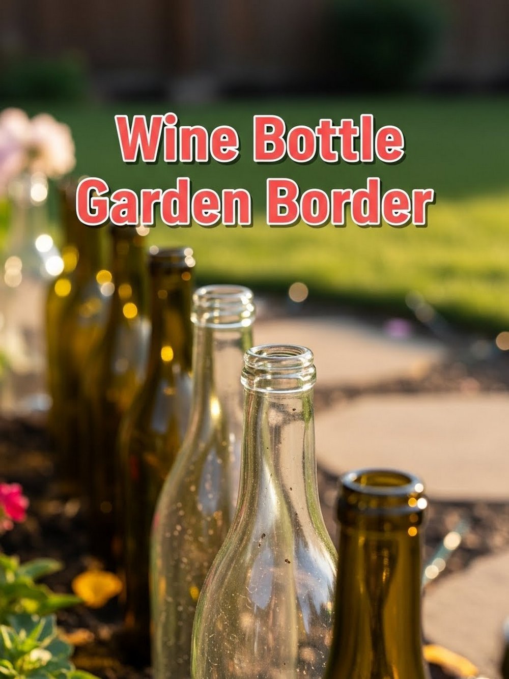 Wine Bottle Garden Border