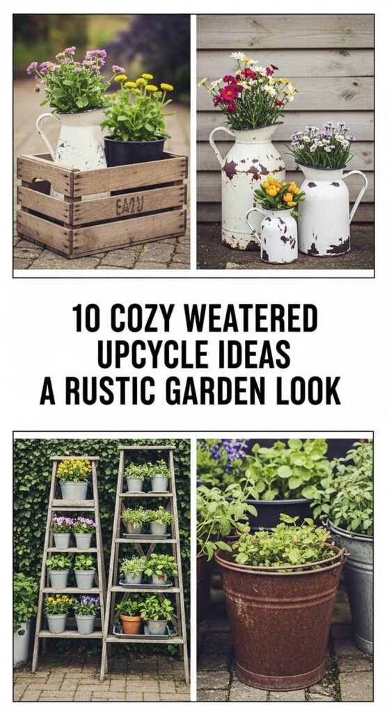 Cozy Weathered Upcycle Ideas For A Rustic Garden Look