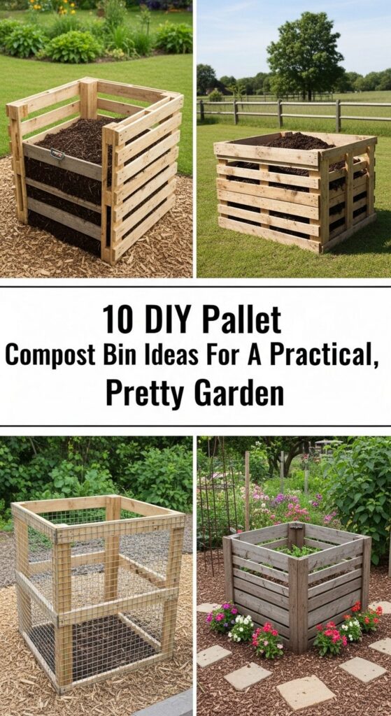 DIY Pallet Compost Bin Ideas For A Practical, Pretty Garden