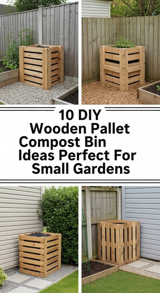 DIY Wooden Pallet Compost Bin Ideas Perfect For Small Gardens
