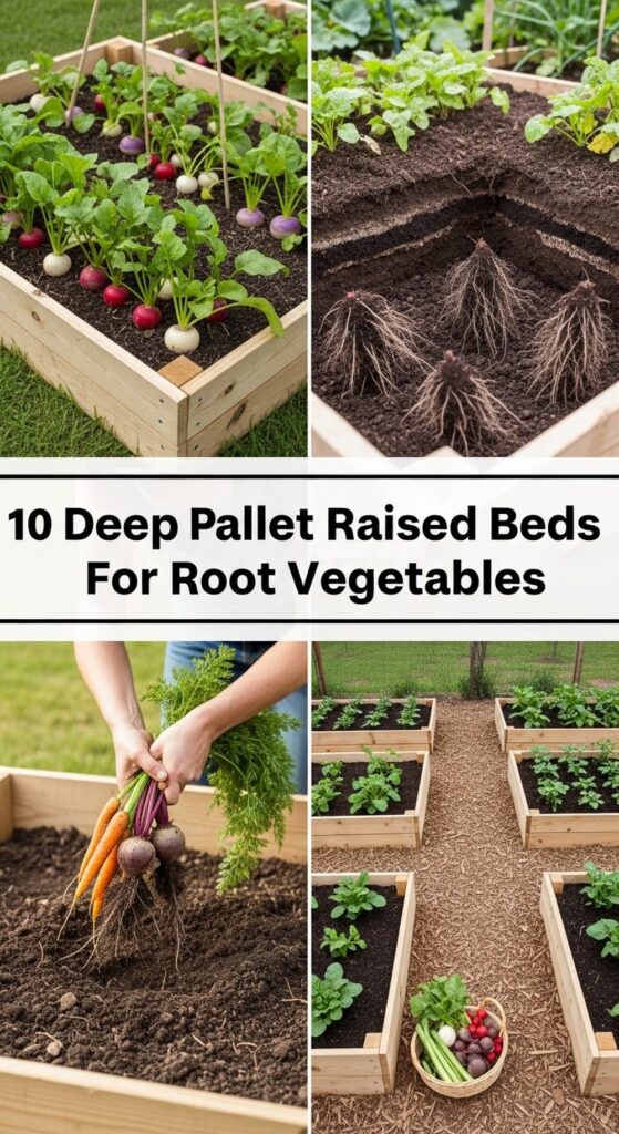 Deep Pallet Raised Beds For Root Vegetables