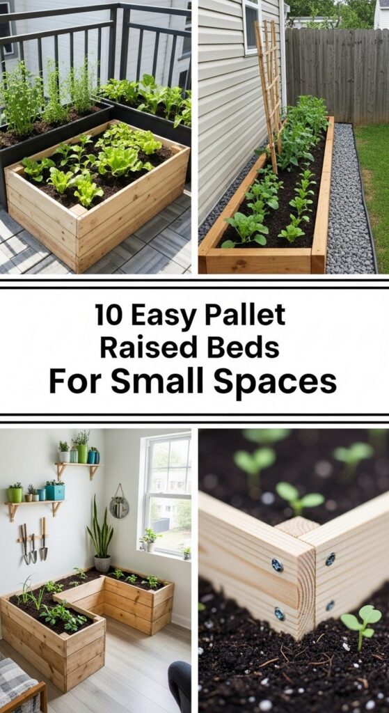 Easy Pallet Raised Beds For Small Spaces