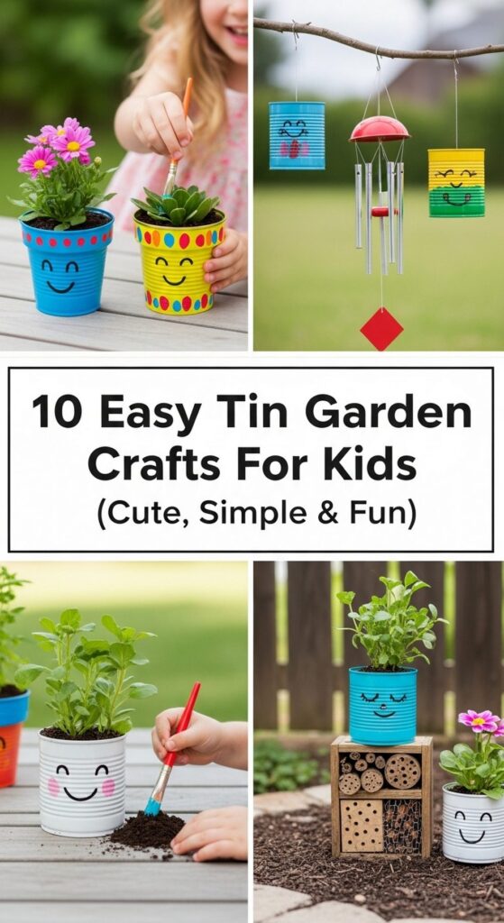 Easy Tin Can Garden Crafts For Kids (Cute, Simple & Fun)