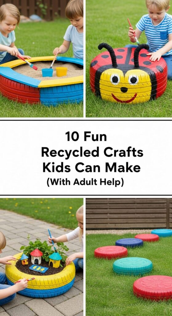 Fun Recycled Tire Crafts Kids Can Make (With Adult Help)