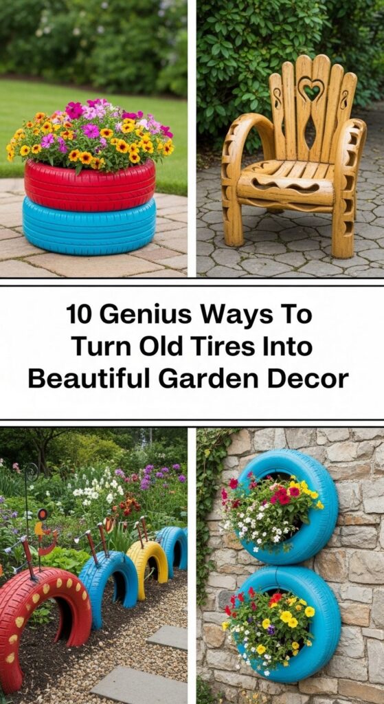 Genius Ways To Turn Old Tires Into Beautiful Garden Decor
