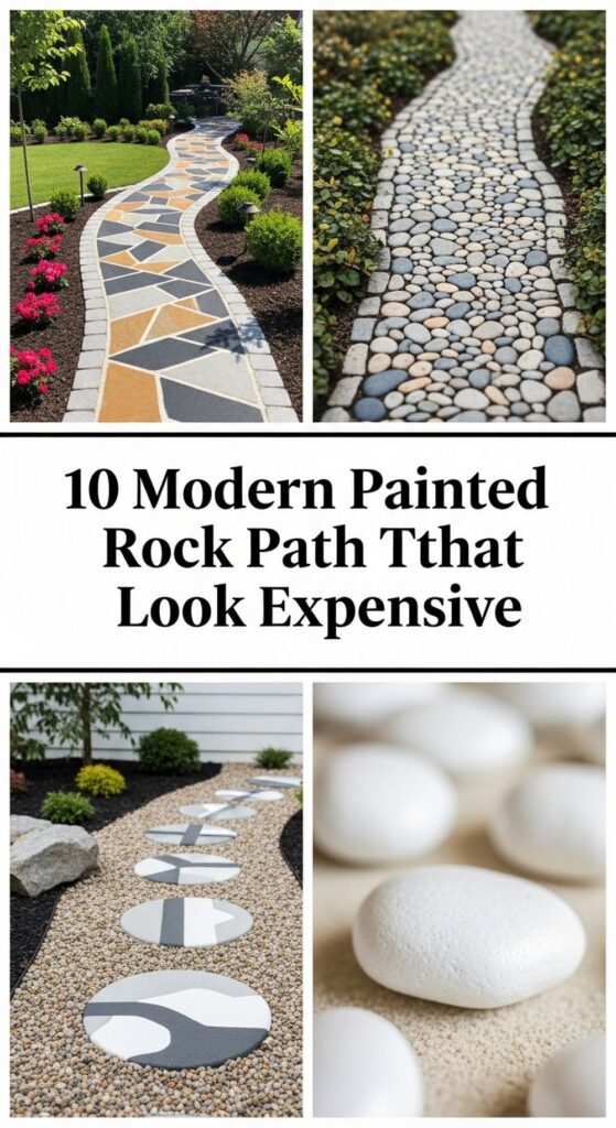 Modern Painted Rock Path Ideas That Look Expensive