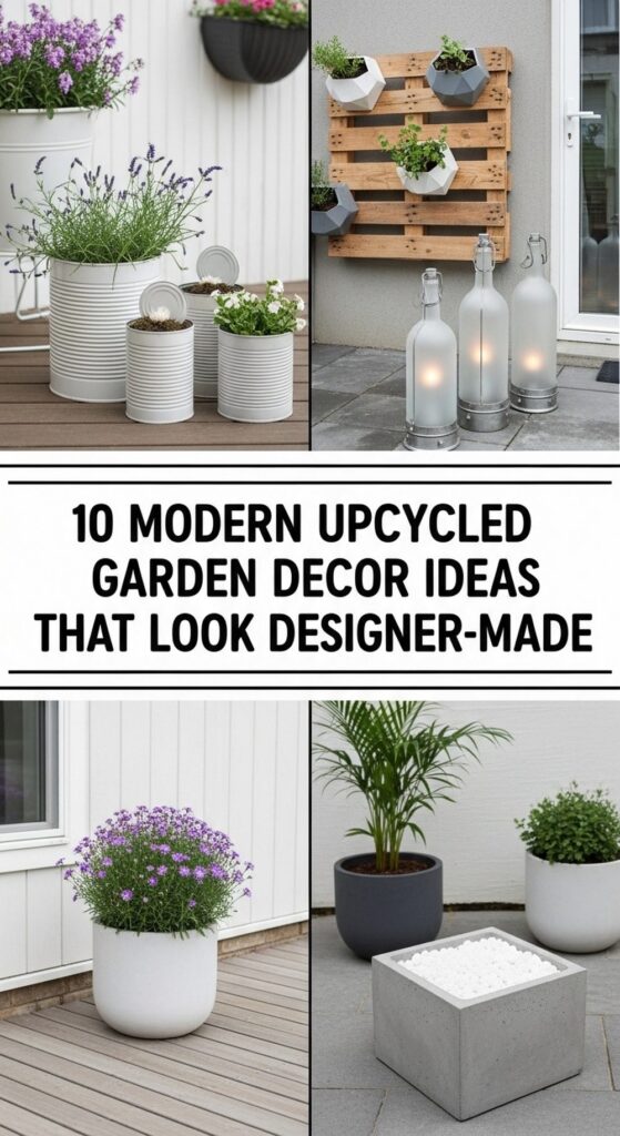 Modern Upcycled Garden Decor Ideas That Look Designer-Made