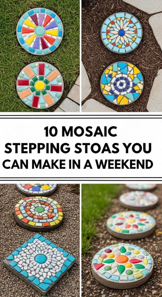 Mosaic Stepping Stone Ideas You Can Make In A Weekend