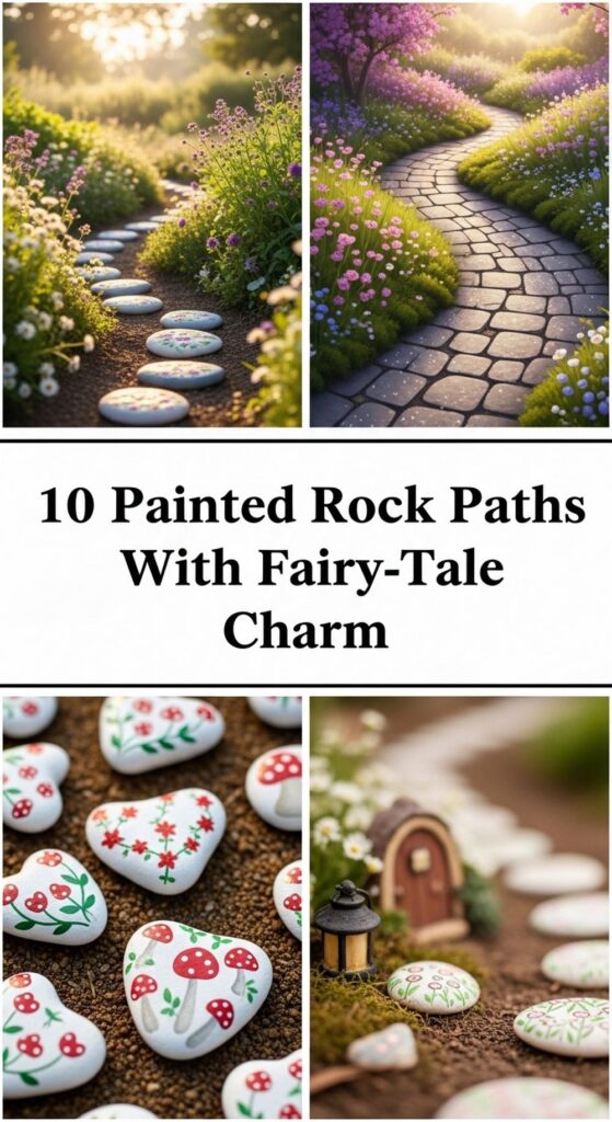 Painted Rock Paths With Fairy-Tale Charm