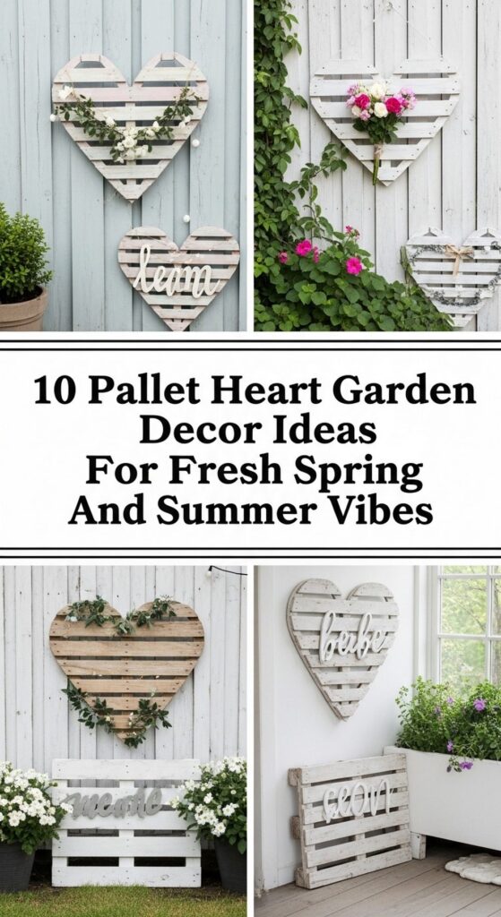 Pallet Heart Garden Decor Ideas For Fresh Spring And Summer Vibes